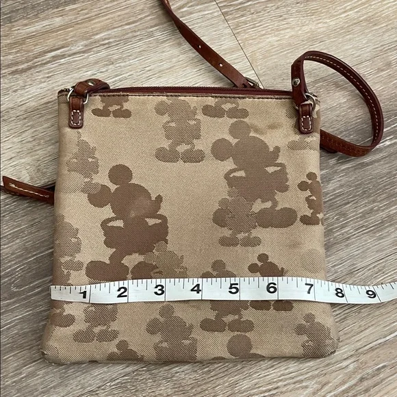 Disney Parks x Dooney & Bourke leather & fabric Mickey Mouse crossbody bag - Picture 13 of 14